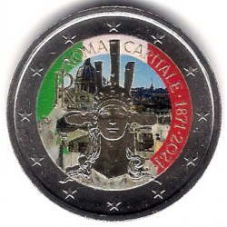 Italia. 2021. 2 Euro (SC) Coloreada