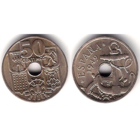 Estado Español. 1949*(19-51). 50 Céntimos (SC)