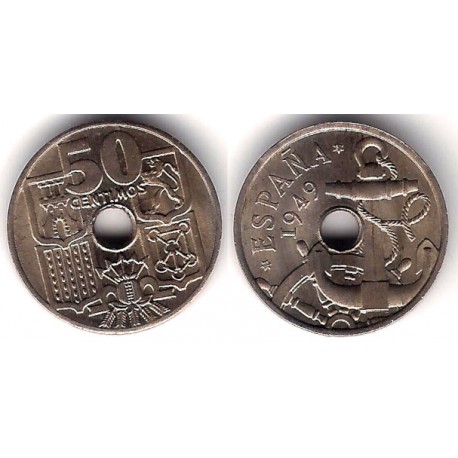 Estado Español. 1949*(19-51). 50 Céntimos (SC)