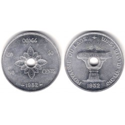 (6) Laos. 1952. 50 Cents (EBC)