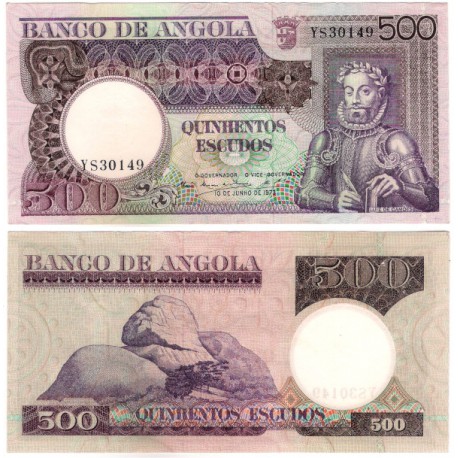 (107) Angola. 1973. 500 Escudos (EBC)