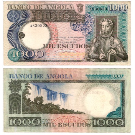 (108) Angola. 1973. 1000 Escudos (EBC-)