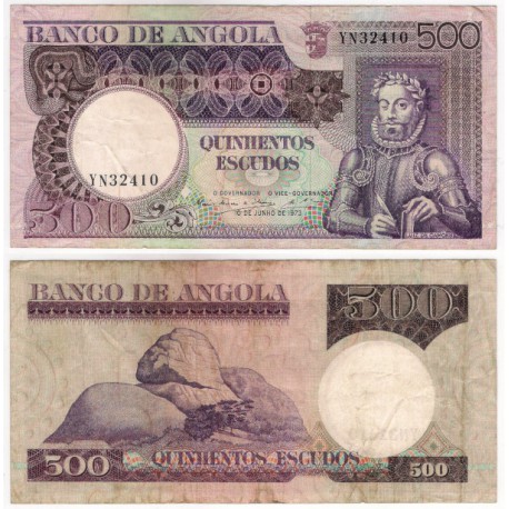 (108) Angola. 1973. 500 Escudos (MBC-)