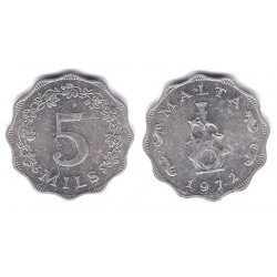 (7) Malta. 1972. 5 Mils (SC)