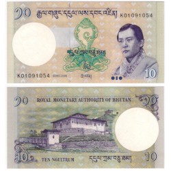 (29) Bhutan. 2006. 10 Ngultrum (SC)