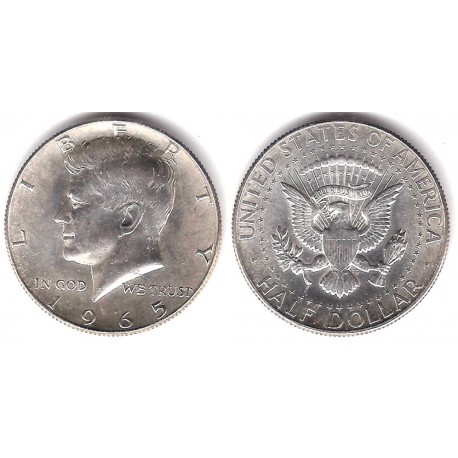 (202a) Estados Unidos de América. 1965. Half Dollar (SC) (Plata)