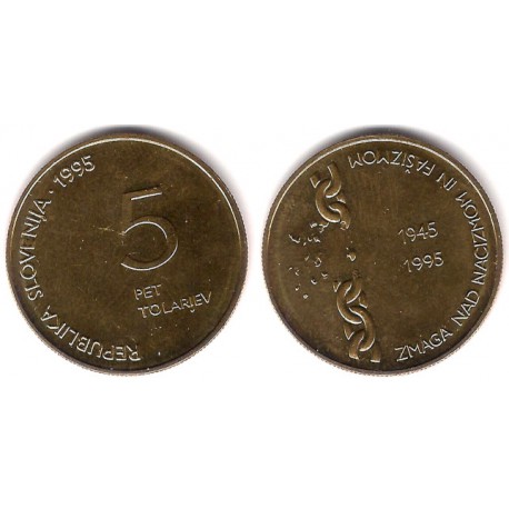 (22) Eslovenia. 1995. 5 Tolarjev (SC)
