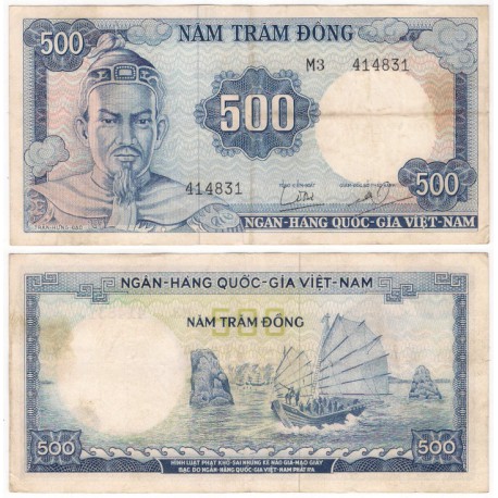 (23a) Vietnam del Sur. 1966. 500 Dong (MBC-)