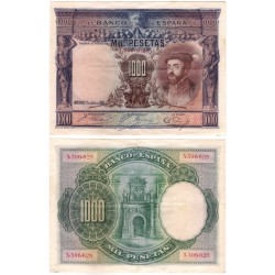 España. 1925. 1000 Pesetas (MBC-) Sin Serie