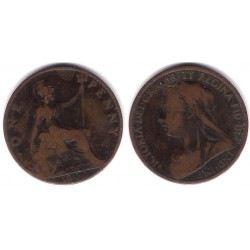 (790) Gran Bretaña. 1900. 1 Penny (BC-)
