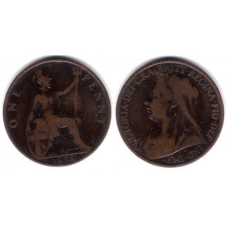 (790) Gran Bretaña. 1898. 1 Penny (BC)
