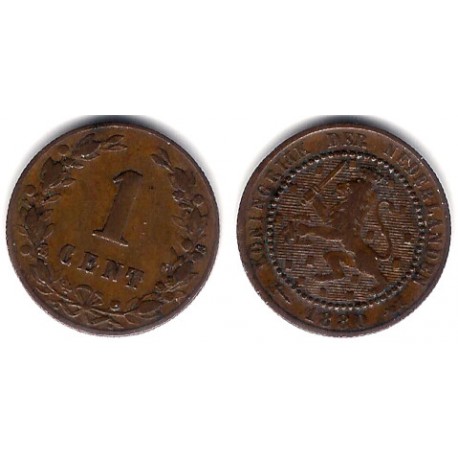 (107) Países Bajos. 1880. 1 Cent (MBC-)