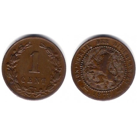 (107) Países Bajos. 1878. 1 Cent (BC+)