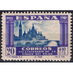 (891) 1940. 20 + 10 Céntimos. Basílica del Pilar (Nuevo)