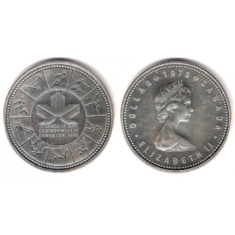 (121) Canadá. 1978. 1 Dollar (Proof) (Plata)