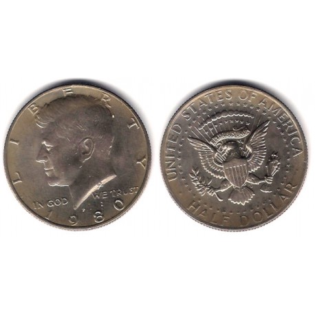 (A202b) Estados Unidos de América. 1980(D). Half Dollar (MBC)