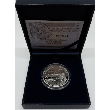 España. 2005. 10 Euro (Proof) (Plata) Juegos Olímpicos de Invierno 2006