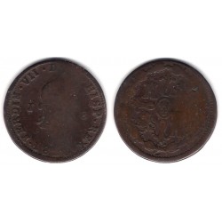 Fernando VII. 1820. 8 Maravedi (RC) Ceca de Jubia