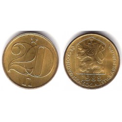 (74) Checoslovaquia. 1988. 20 Haleru (SC)