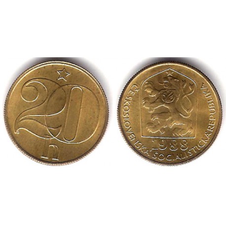 (74) Checoslovaquia. 1988. 20 Haleru (SC)