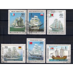 Corea del Norte. 1987. Serie Completa (6v). Barcos (Usado)