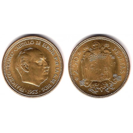 Estado Español. 1953*(19-56). 2½ Pesetas (SC)