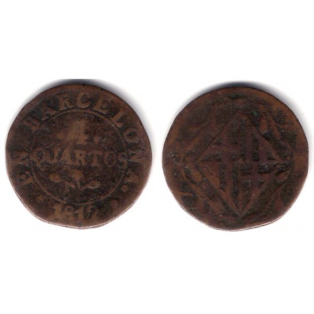 Jose Napoleón. 1812. 4 Cuartos (BC) Ceca de Barcelona