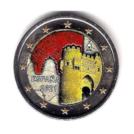 España. 2021. 2 Euro (SC) Coloreada