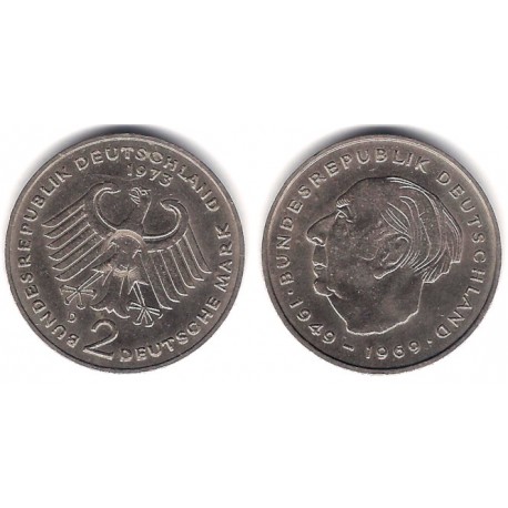 (A127) Alemania. 1973(D). 2 Mark (BC)