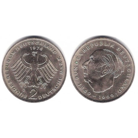 (A127) Alemania. 1974(D). 2 Mark (MBC+)