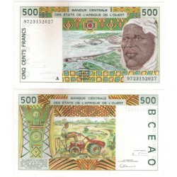 (110Ag) Estados África Oeste. 1997. 500 Francs (SC)