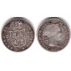 Isabel II. 1865. 20 Centavos de Peso (BC) (Plata) Ceca de Manila. Agujereada