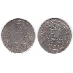 Carlos III (Arch. Austria). 1708. 2 Reales (BC) (Plata) Ceca de Barcelona