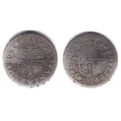 Felipe V. 1735. ½ Real (BC/BC-) (Plata) Ceca de Madrid JF