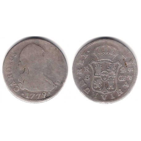 Carlos III. 1779. 2 Reales (BC) (Plata) Ceca de Sevilla CF