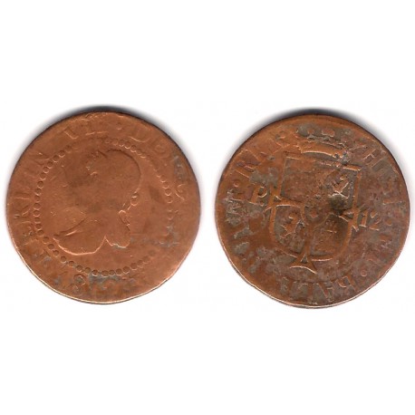 Fernando VII. 1812. 12 Dineros (BC-) Ceca de Palma de Mallorca