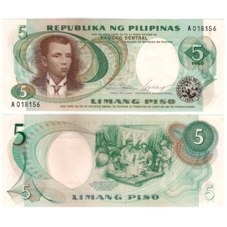 (143a) Filipinas. 1969. 5 Piso (SC)