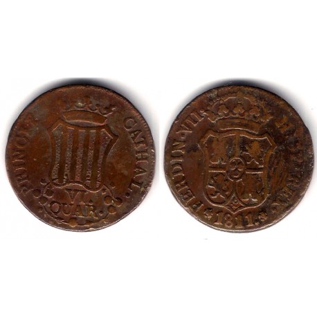 Fernando VII. 1811. 6 Cuartos (MBC) Ceca de Cataluña