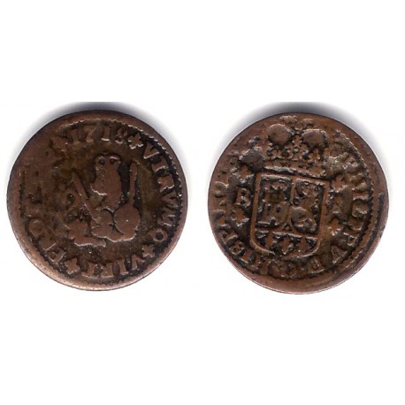 Felipe V. 1718. 1 Maravedi (BC) Ceca de Barcelona