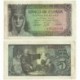 [1943] Billete de 5 Pesetas (MBC). Serie F.