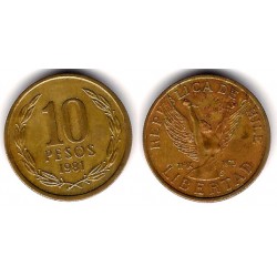 (218.1) Chile. 1981. 10 Pesos (MBC-)