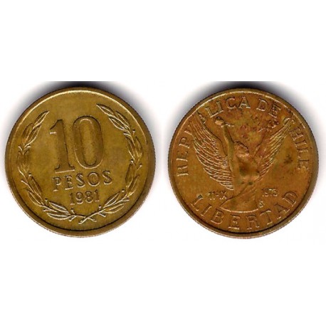 (218.1) Chile. 1981. 10 Pesos (MBC-)