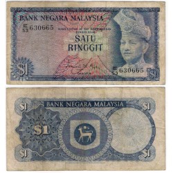 (7) Malasia. 1972-76. 1 Ringgit (BC+)
