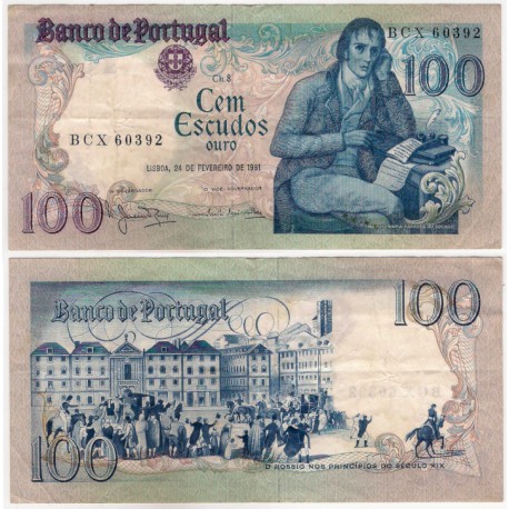 (178b) Portugal. 1981. 100 Escudos (MBC)