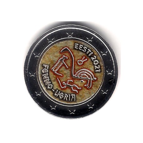 Estonia. 2021. 2 Euro (SC) Coloreada