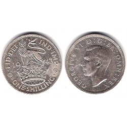 (854) Gran Bretaña. 1943. 1 Shilling (MBC) (Plata)