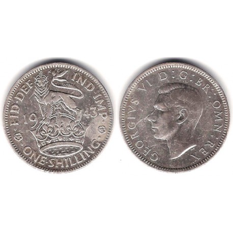 (854) Gran Bretaña. 1943. 1 Shilling (MBC) (Plata)