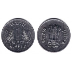 (92.1) India. 1993. 1 Rupee (MBC)