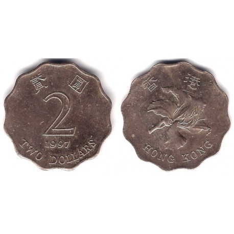 (64) Hong Kong. 1997. 2 Dollars (BC)