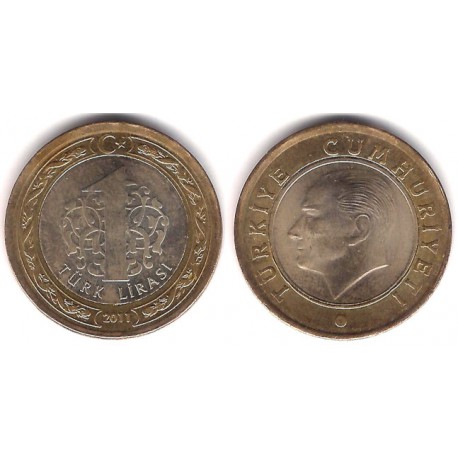 (1244) Turquía. 2011. 1 Lira (EBC)